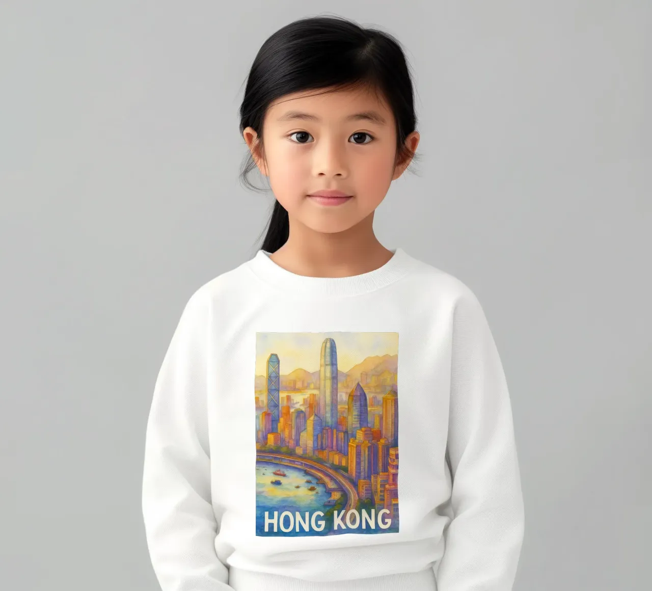 L'immaginazione pittorica di Hong Kong felpa bambino da Diamond