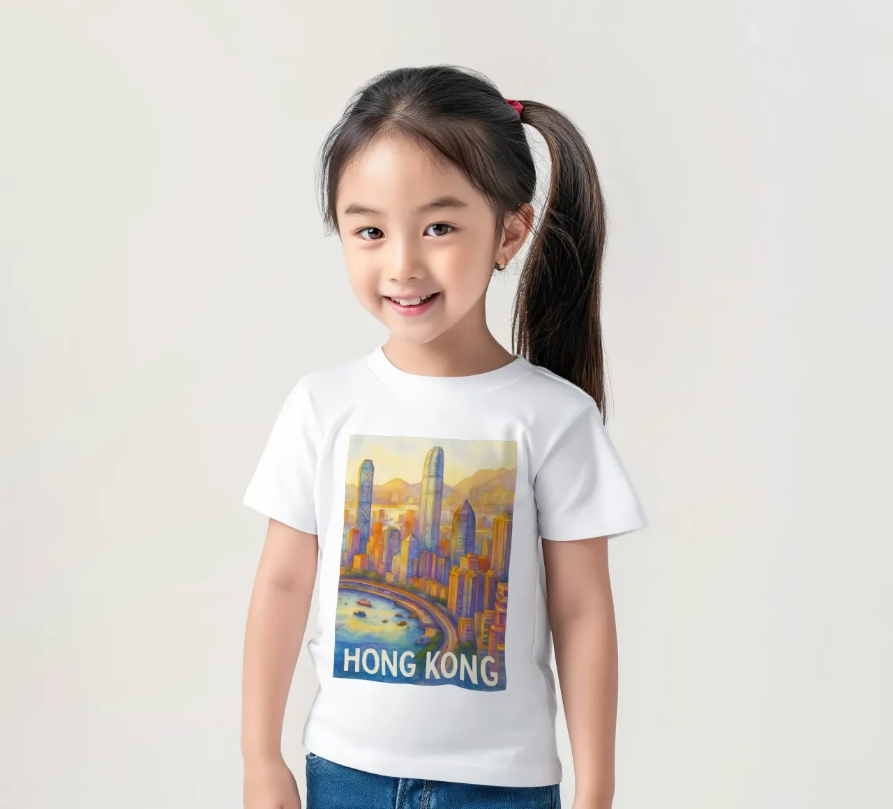 Hong Kong Painting Imagination kids t-shirt by Diamond