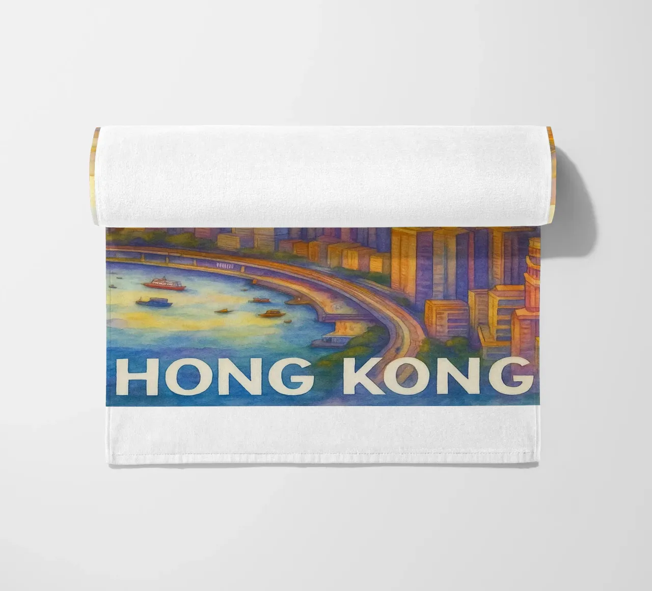 L'immaginazione pittorica di Hong Kong telo mare da Diamond