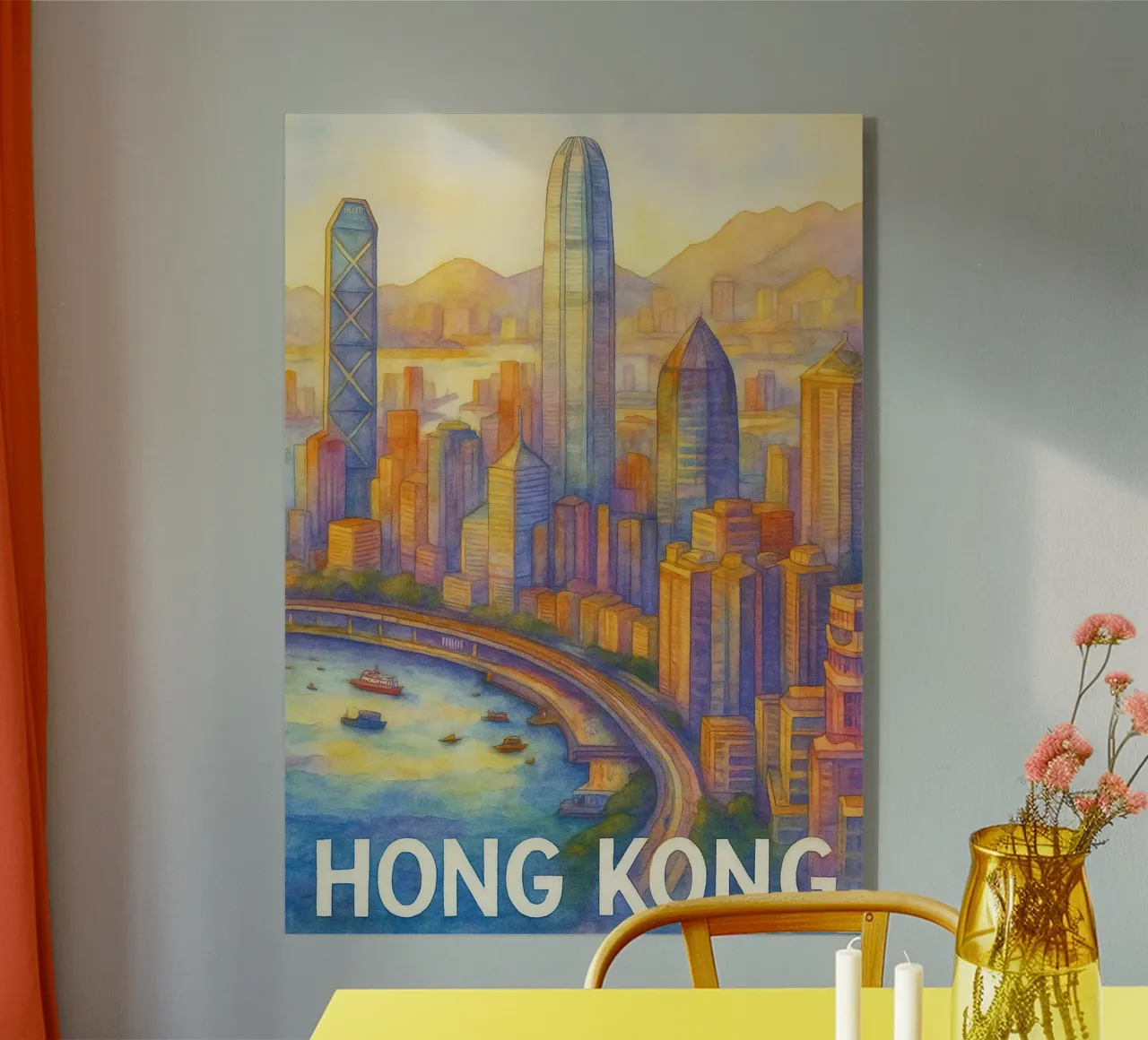 L'immaginazione pittorica di Hong Kong plexiglass da Diamond