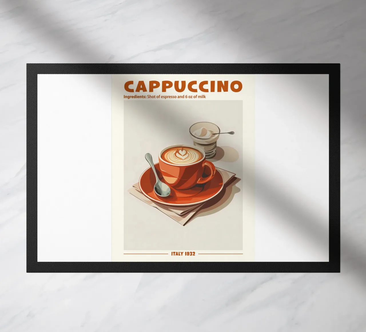 Cappuccino Italy 1932 doormat by janetlynn