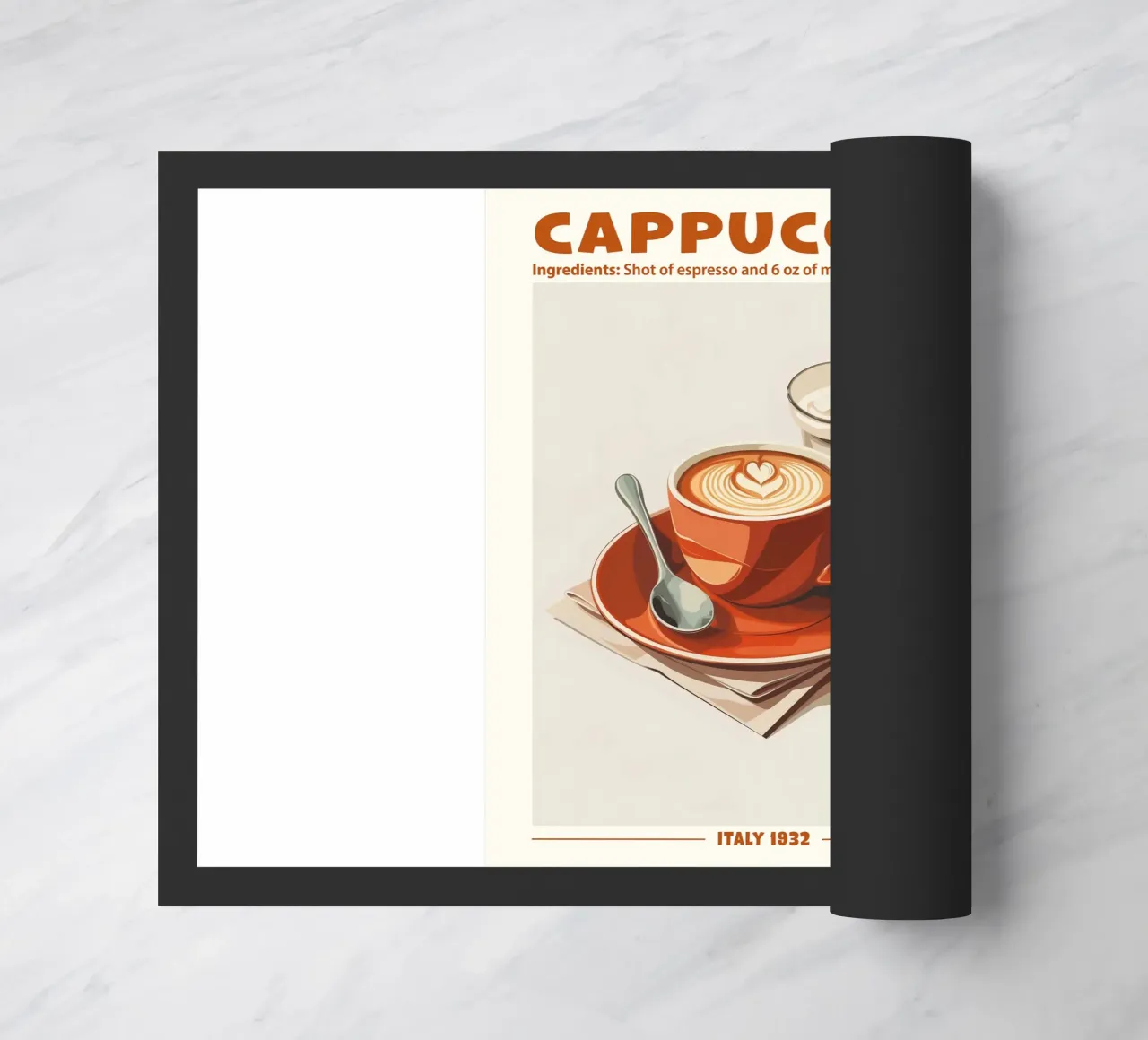 Cappuccino Italy 1932 doormat by janetlynn