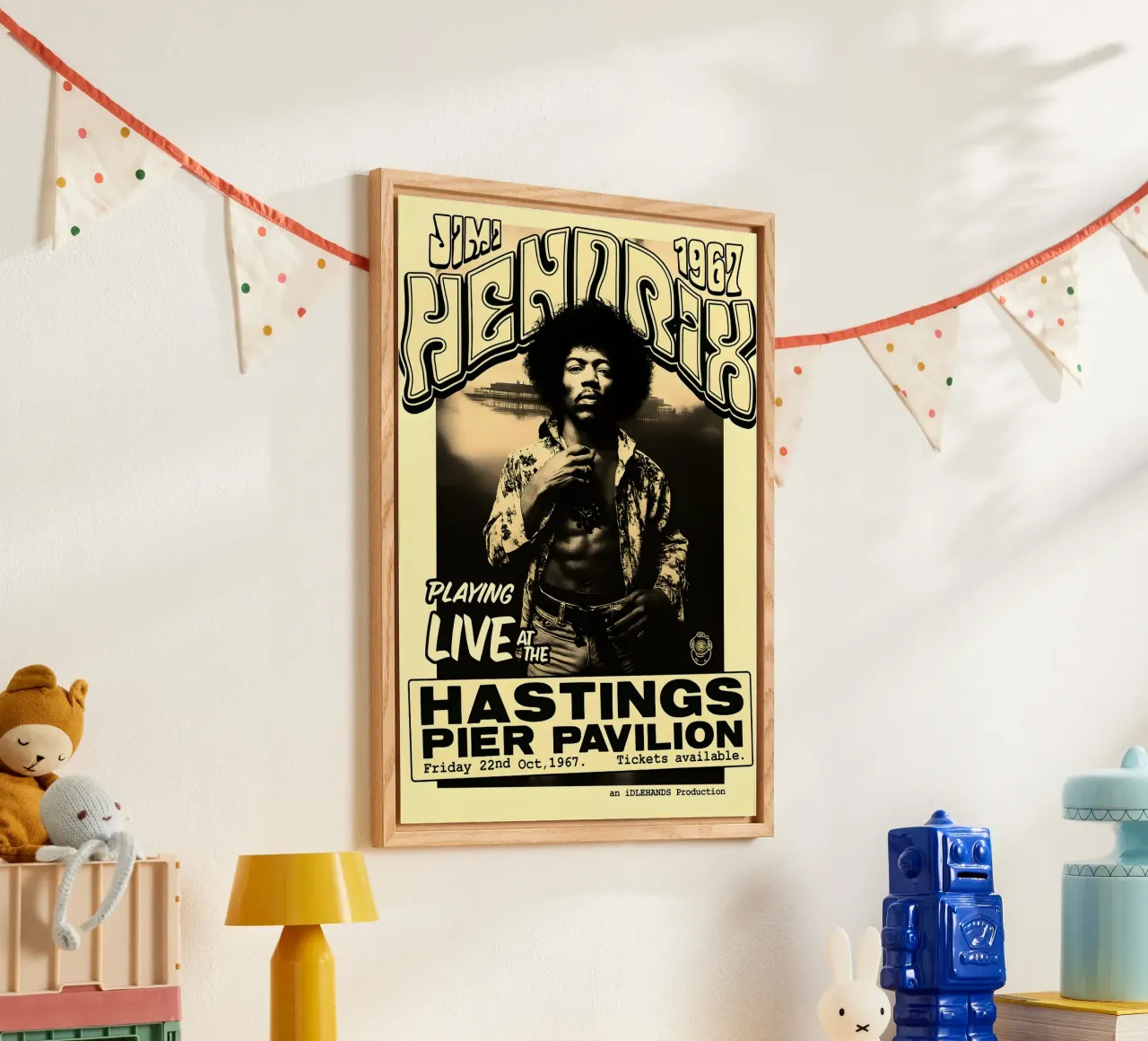 Jimi Hendrix Hastings Pier Pavilion 22 1967 acrylic glass by DGUnder