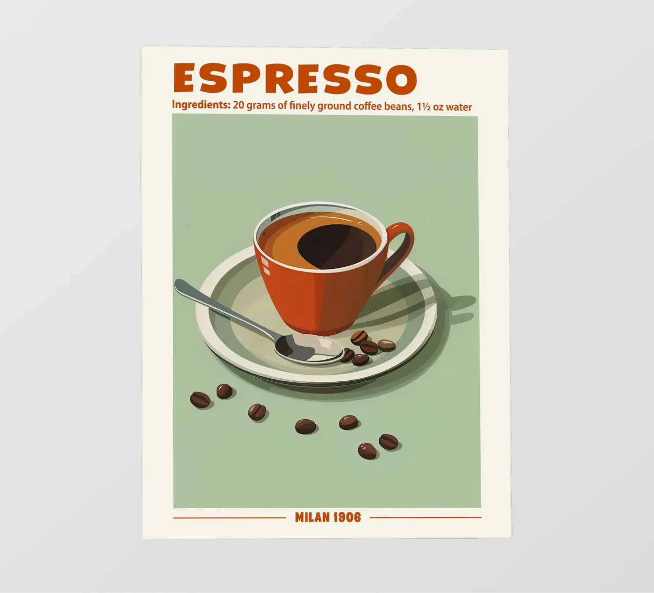 Espresso Milan 1906 telo in pvc da janetlynn