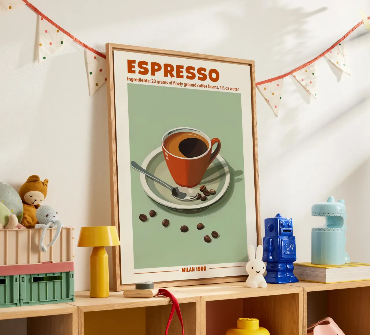 Espresso Milan 1906 acrylic glass by janetlynn