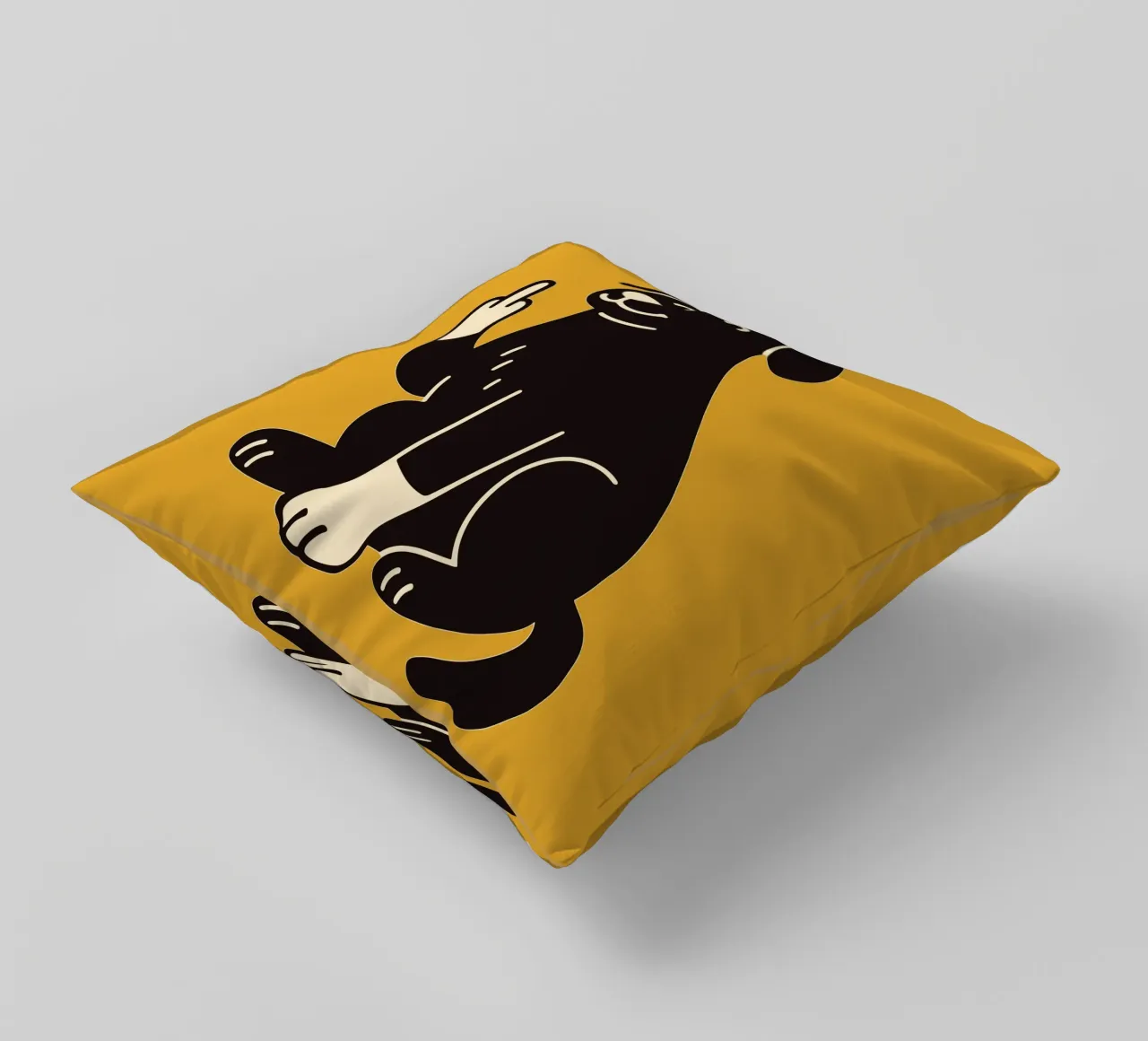 Fluff Off - Good Boy, Bad Mood cuscino da KUNSTstück