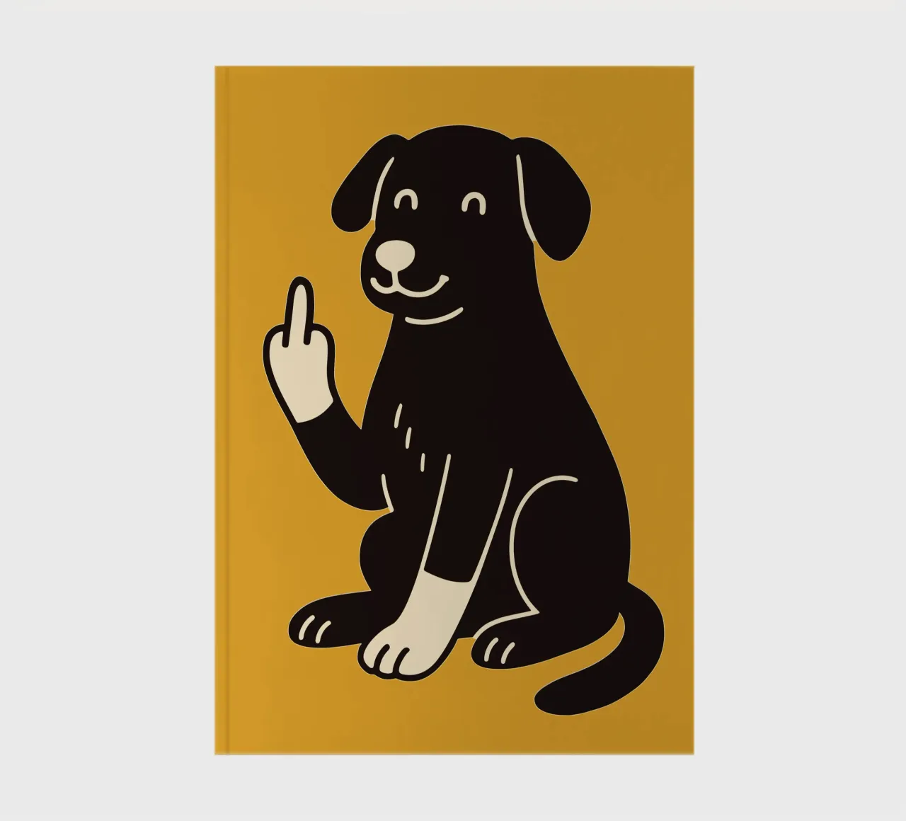 Fluff Off - Good Boy, Bad Mood notebook by KUNSTstück