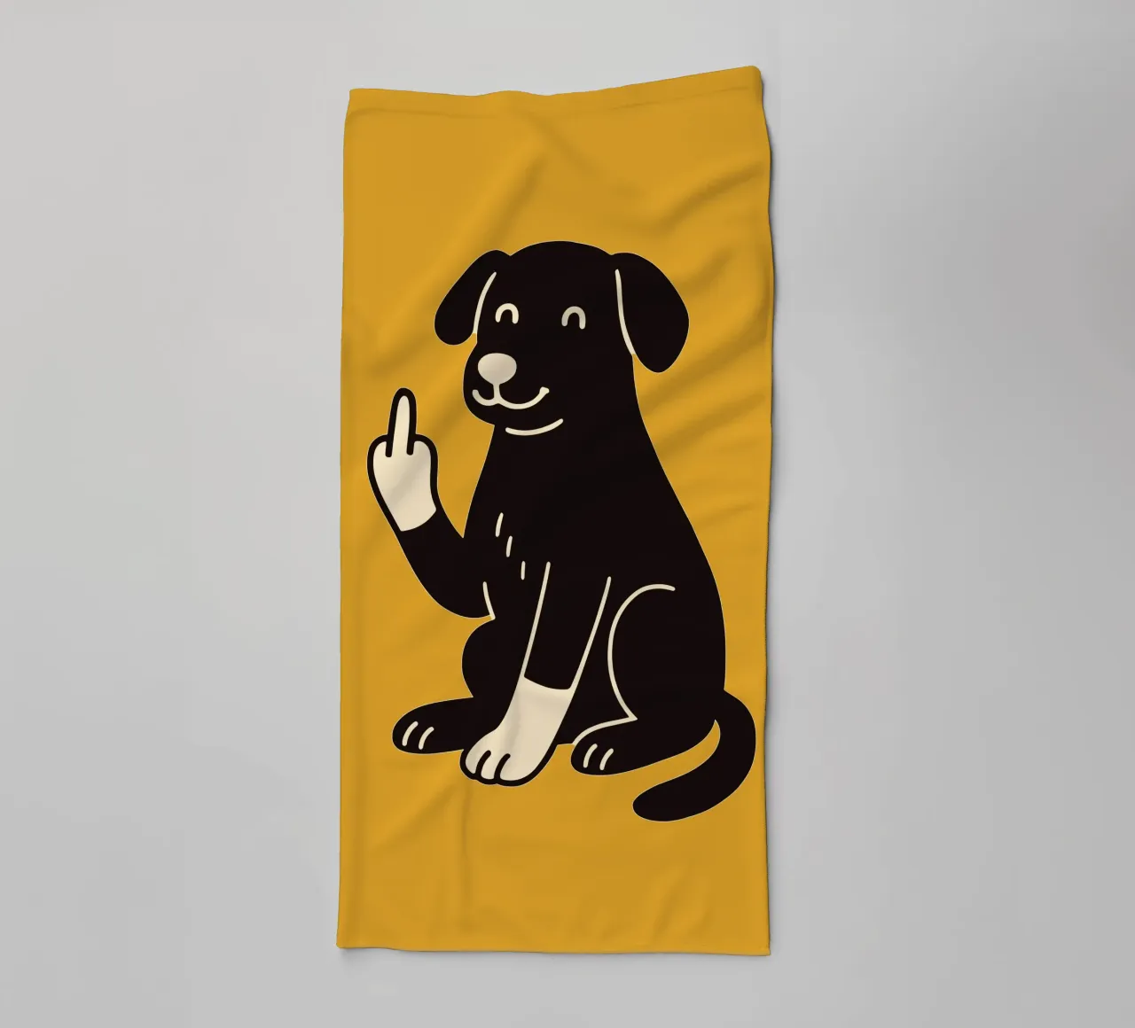 Fluff Off - Good Boy, Bad Mood asciugamano da bagno da KUNSTstück