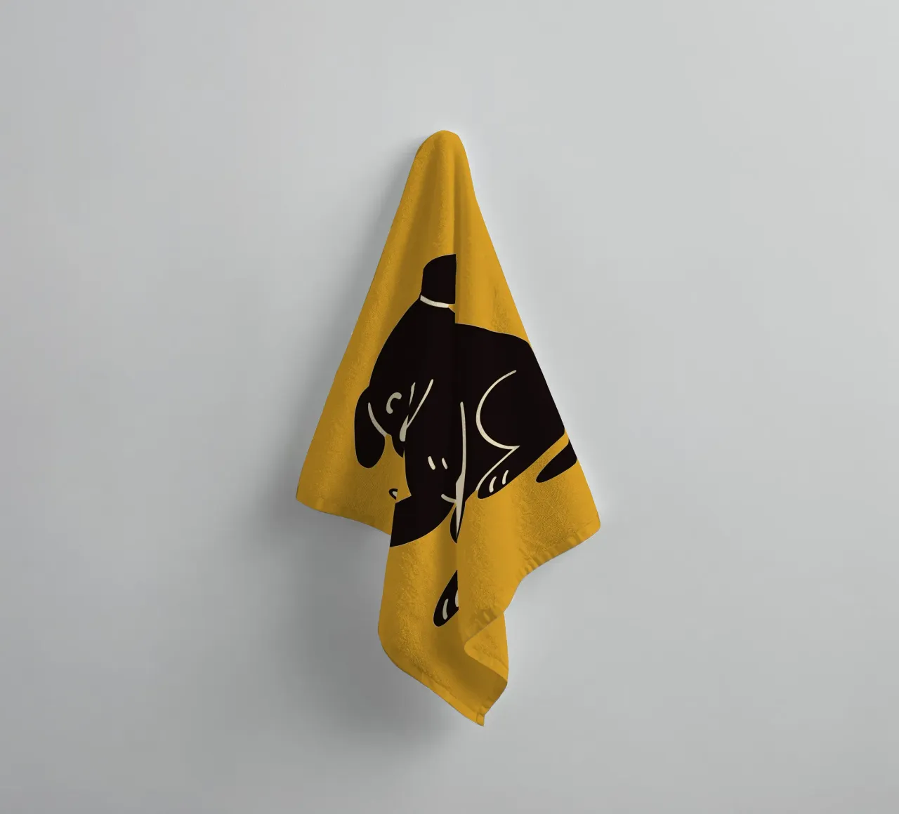 Fluff Off - Good Boy, Bad Mood asciugamano da bagno da KUNSTstück