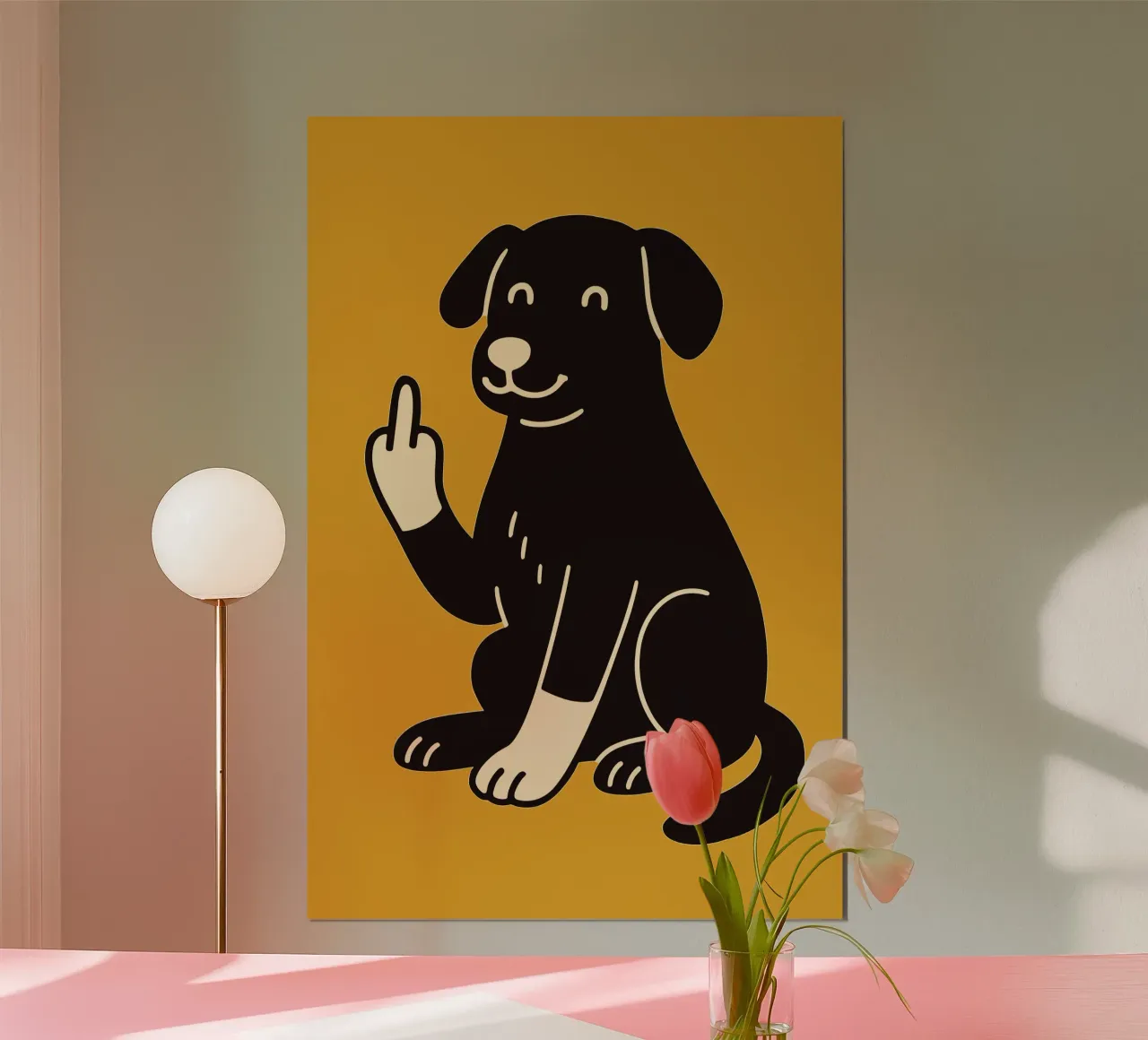 Fluff Off - Good Boy, Bad Mood carta hahnemühle da KUNSTstück
