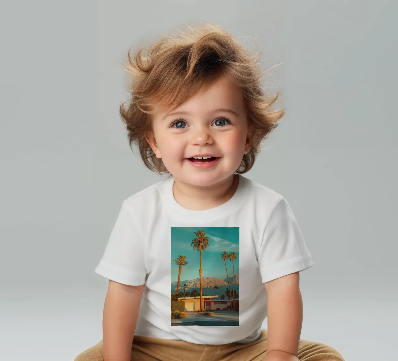 Famous Palm Spring maglietta neonato da robertmotoiart