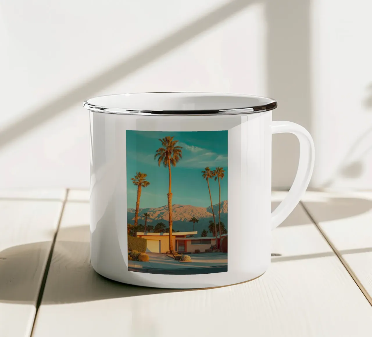Famous Palm Spring tazza in smalto da robertmotoiart