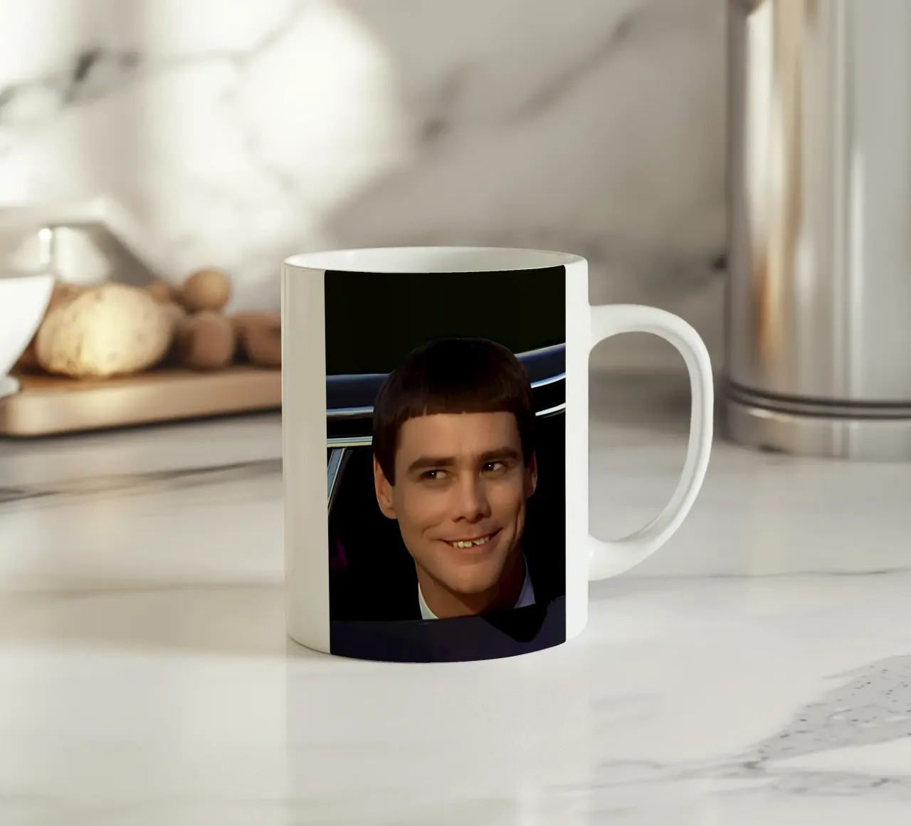 Jim Carrey tazza in ceramica da Low poly art