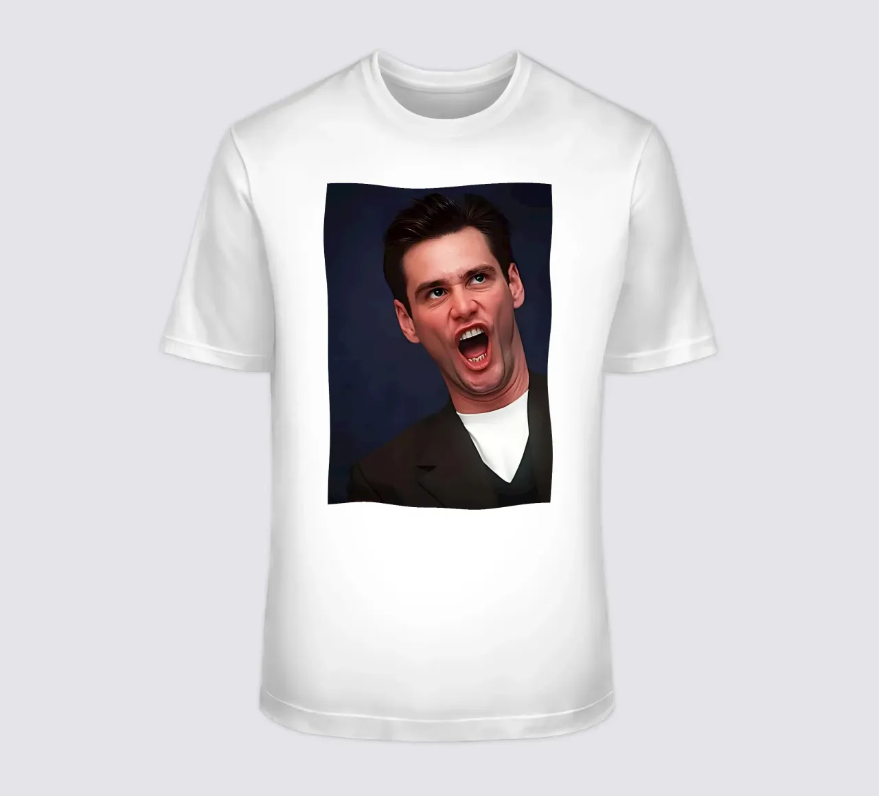 Jim Carrey t-shirt da Low poly art