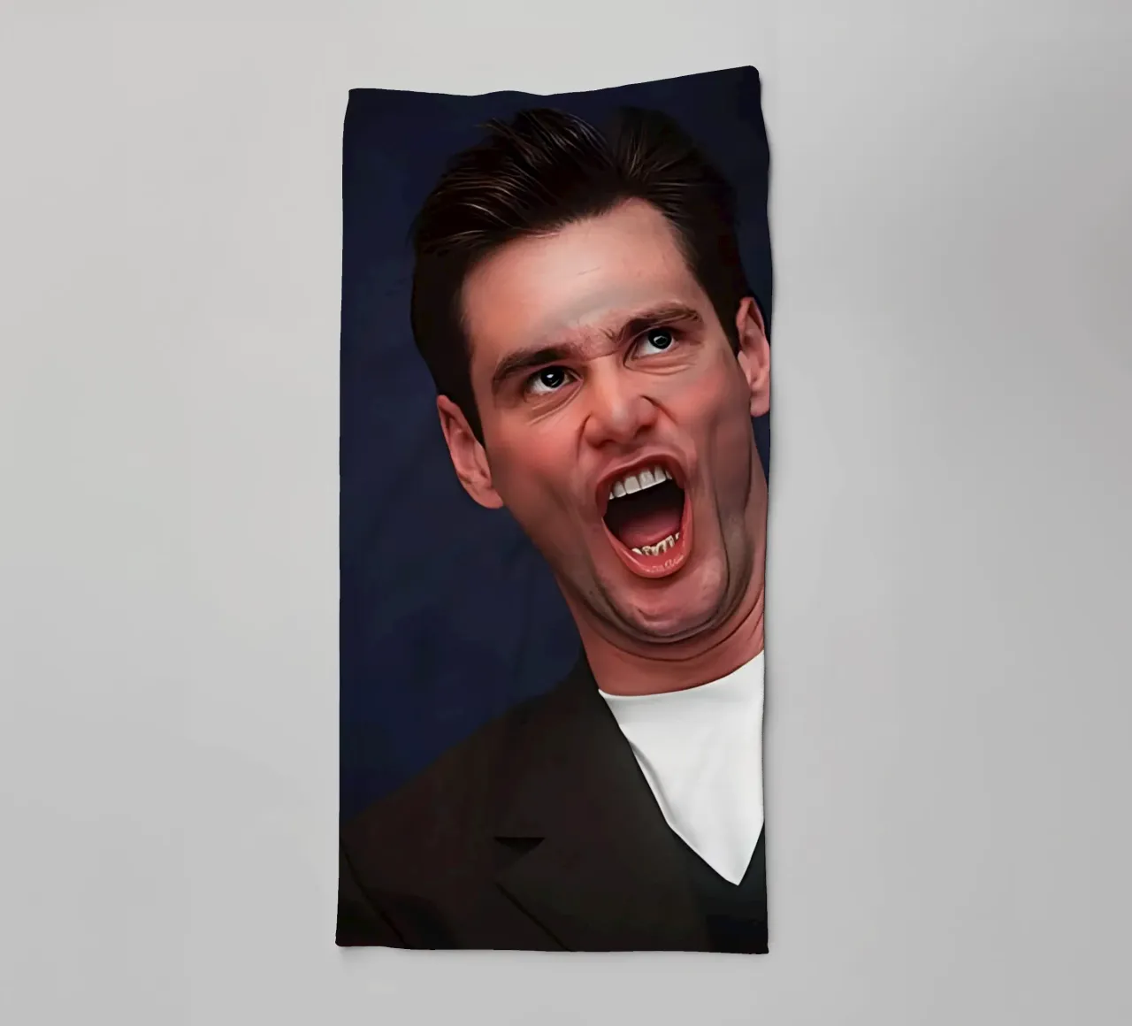 Jim Carrey asciugamano da bagno da Low poly art