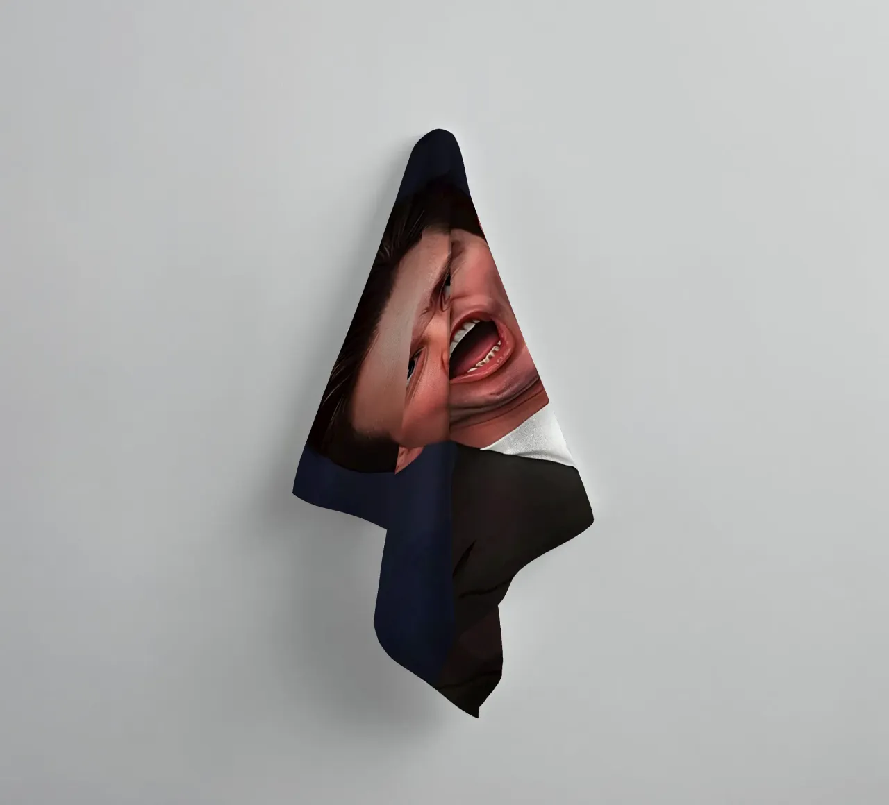 Jim Carrey asciugamano da bagno da Low poly art