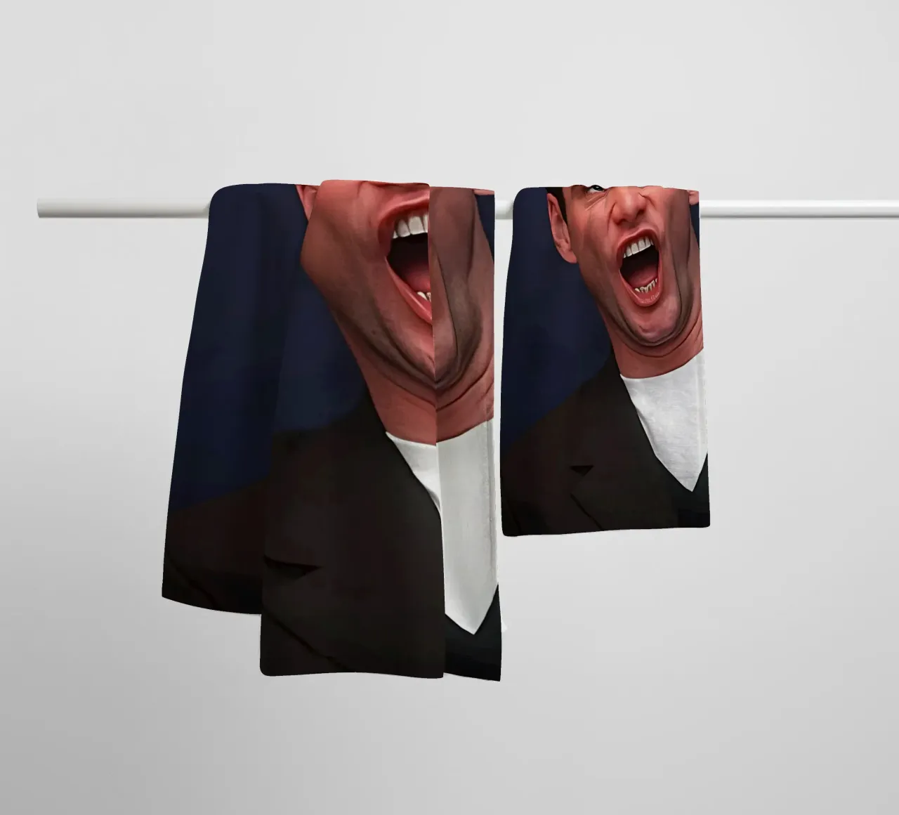 Jim Carrey asciugamano da bagno da Low poly art