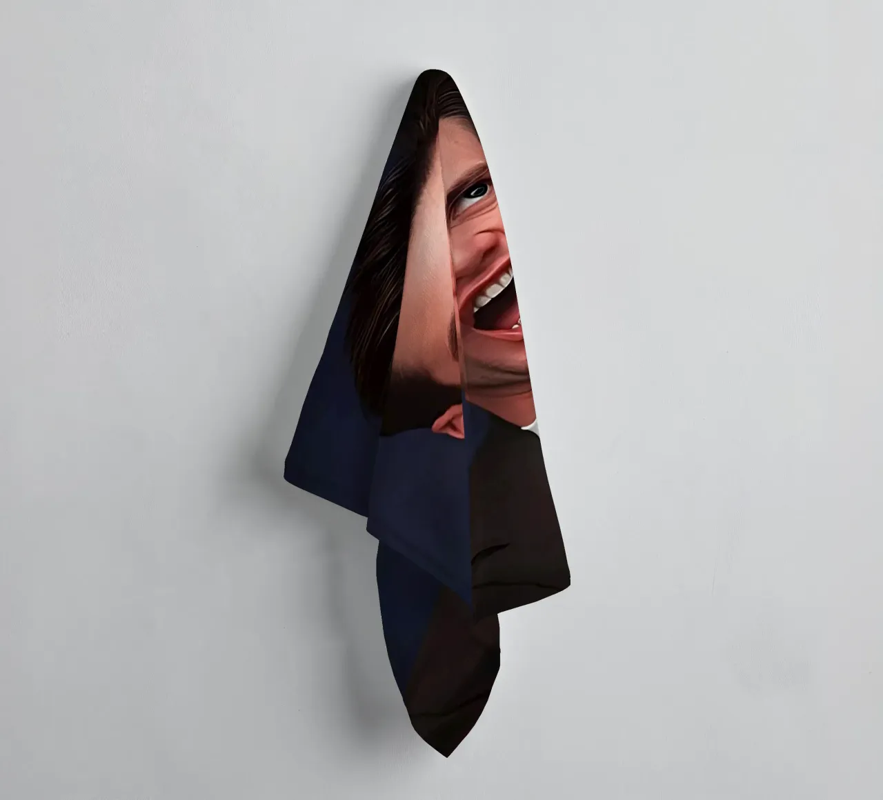 Jim Carrey asciugamano da bagno da Low poly art