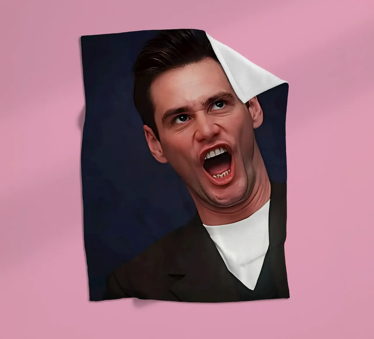 Jim Carrey coperta in pile da Low poly art