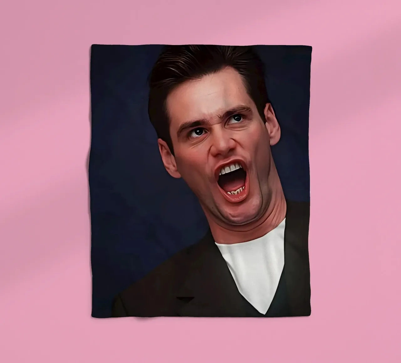 Jim Carrey coperta in pile da Low poly art