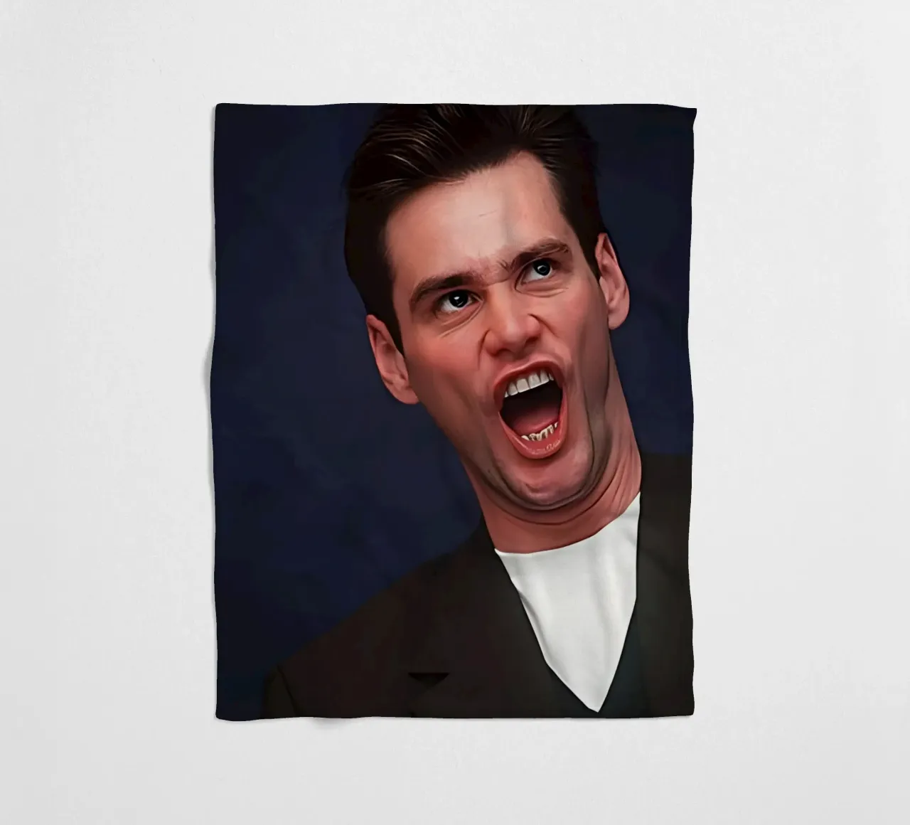 Jim Carrey coperta in pile da Low poly art