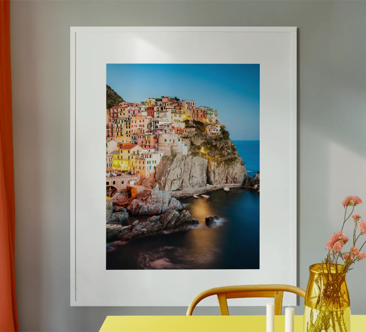 Manarola In The Evening carta hahnemühle da robertmotoiart