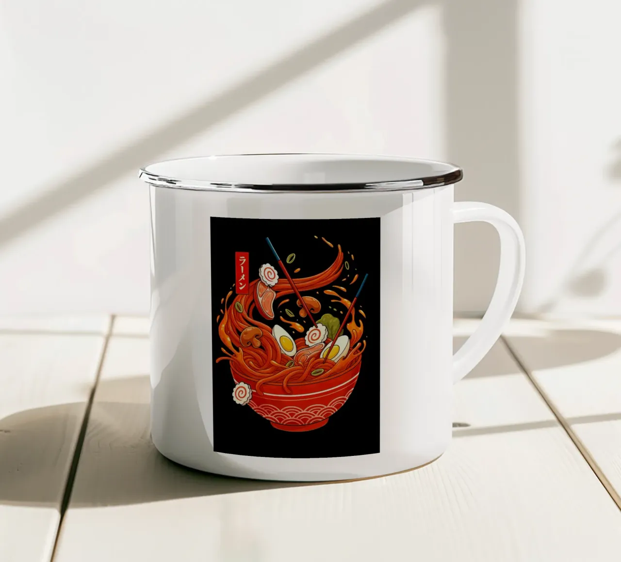 Ramen Noodles tazza in smalto da Jeff Studio