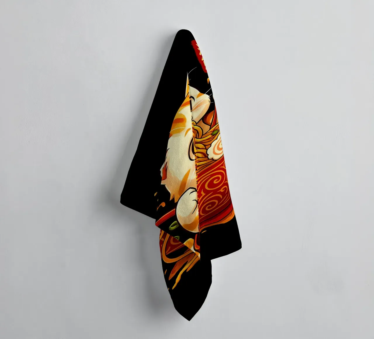 Ramen Noodles Cat asciugamano da bagno da Jeff Studio