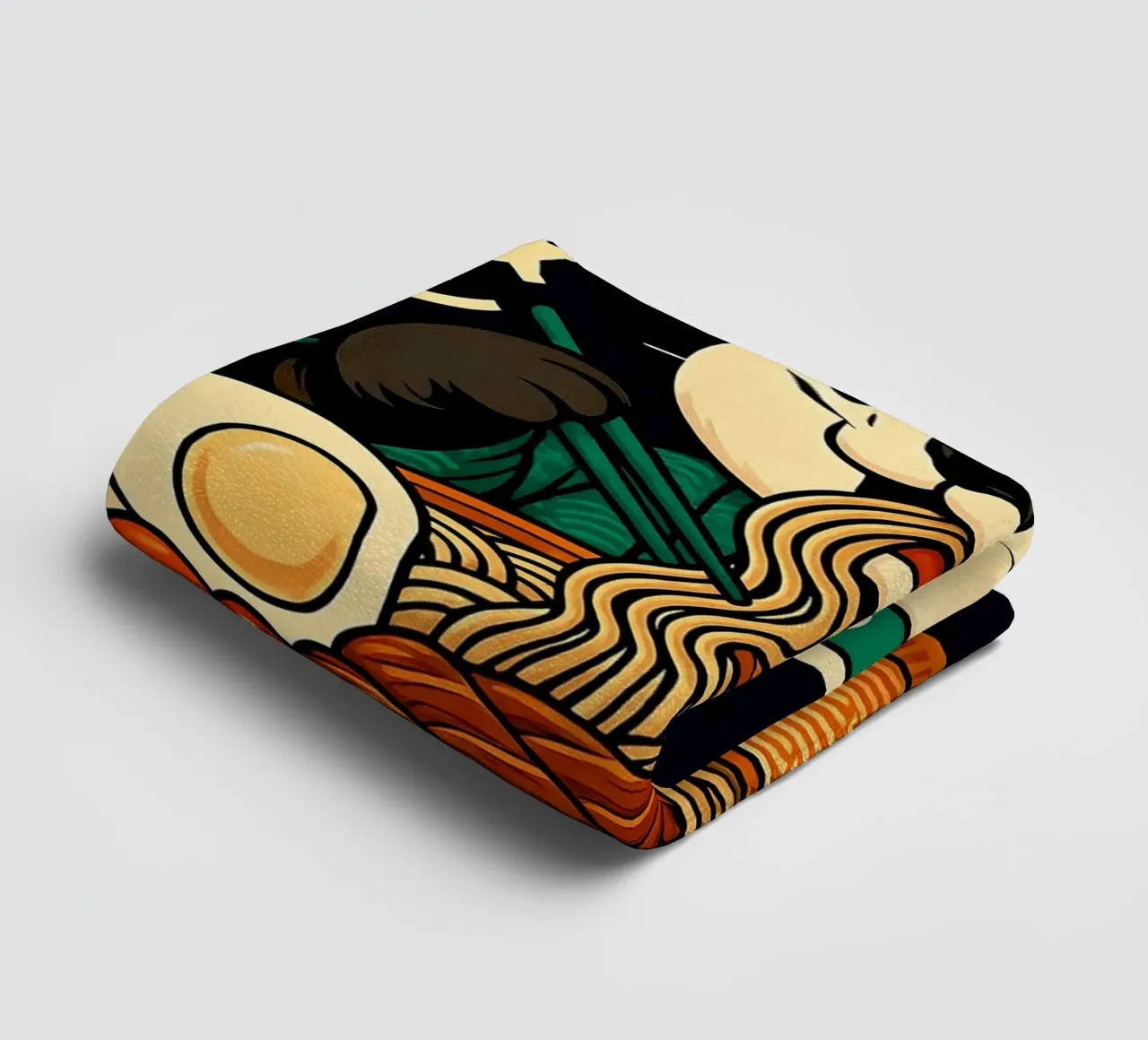 Ramen Noodles Panda asciugamano da bagno da Jeff Studio