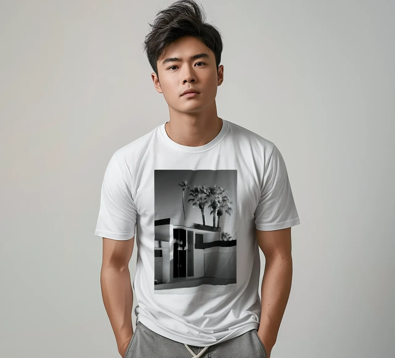 Palm Spring Modern Design t-shirt da lennytravers