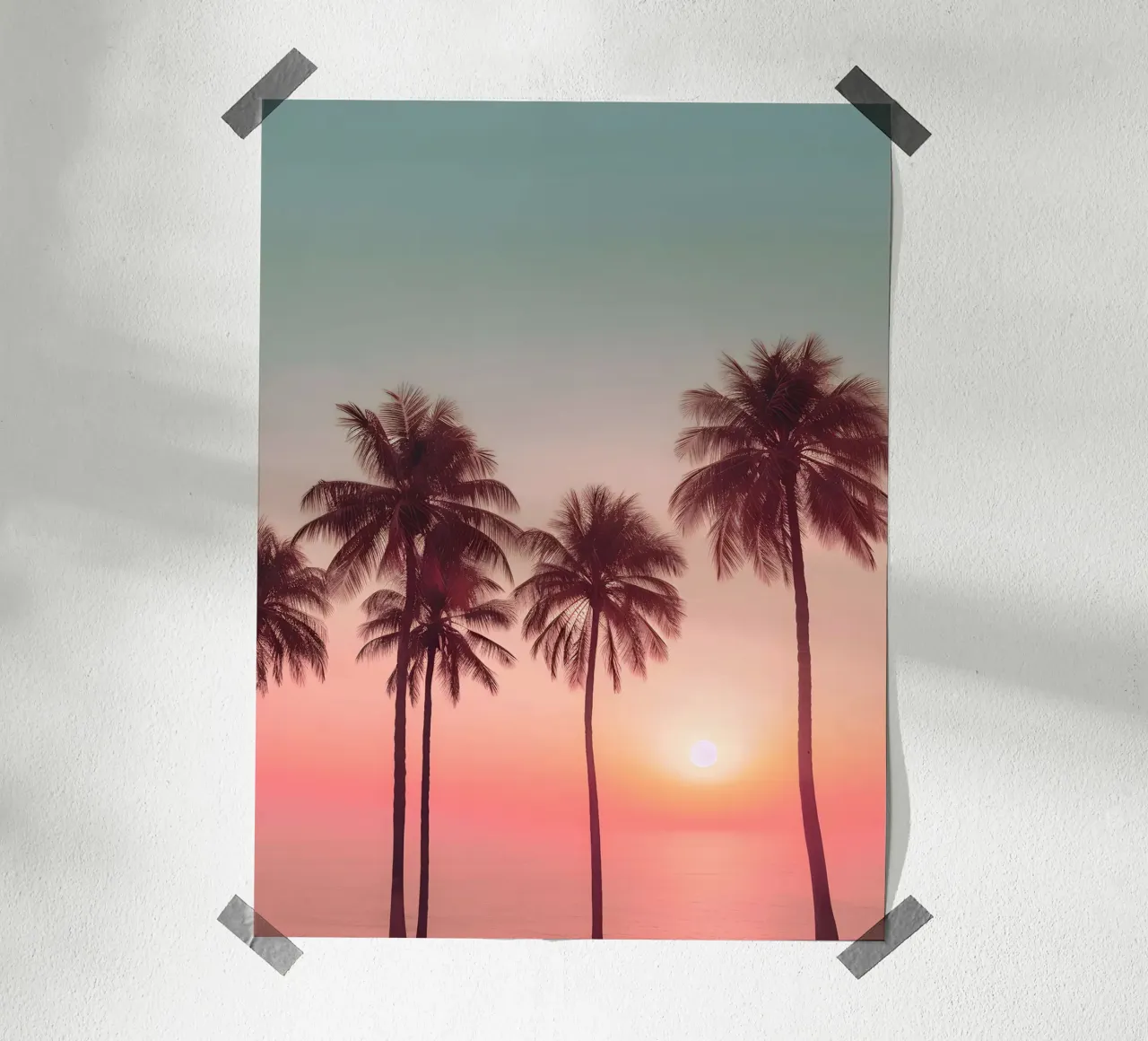 Palm Sunset hahnemühle de lennytravers