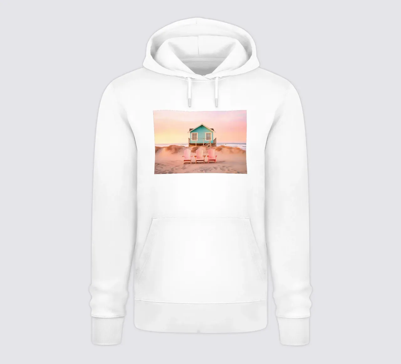 Pastel Beach felpa con cappuccio da lennytravers