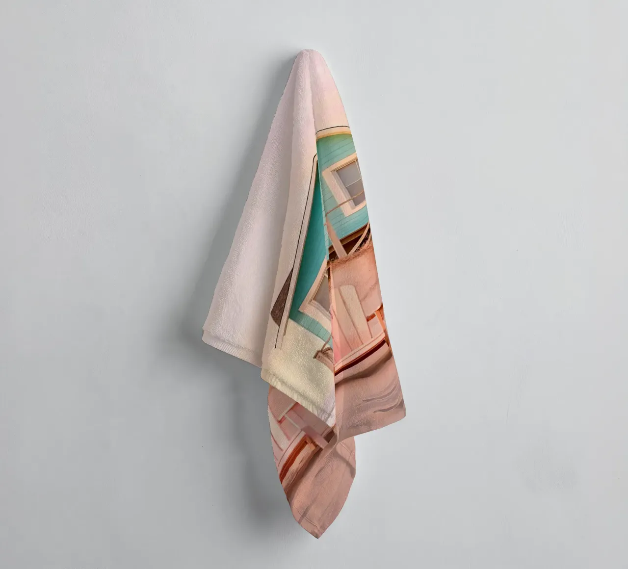 Pastel Beach asciugamano da bagno da lennytravers