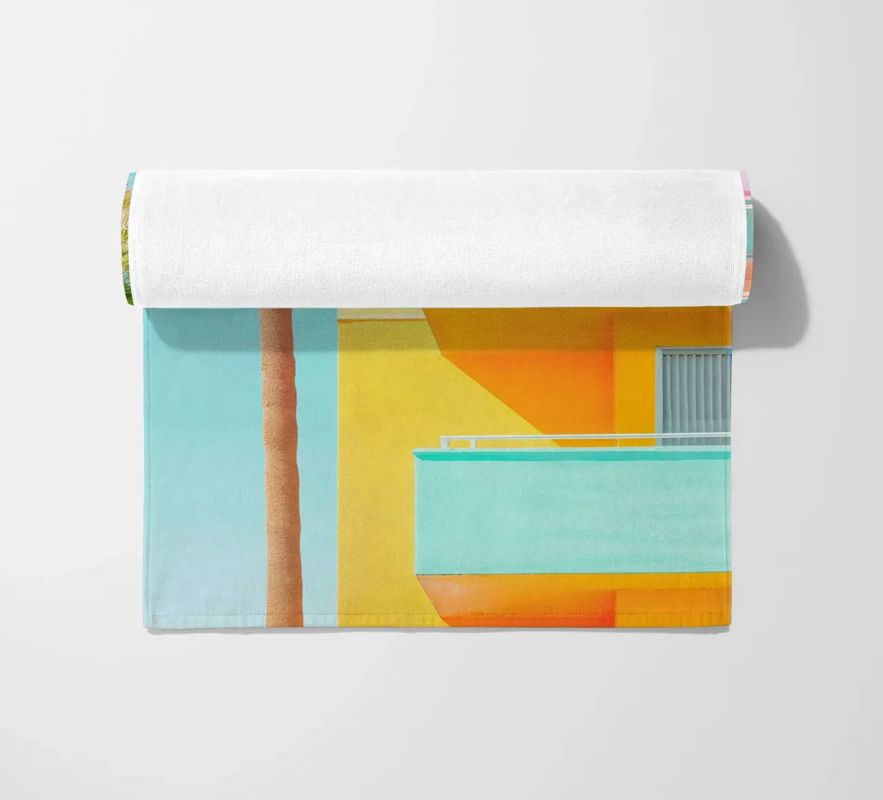 Pastel Venice beach towel by lennytravers