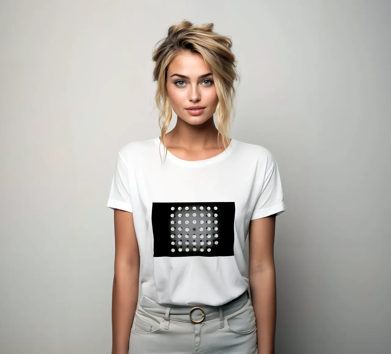 Spots women's fitted t-shirt by Anja Hebrank Photography