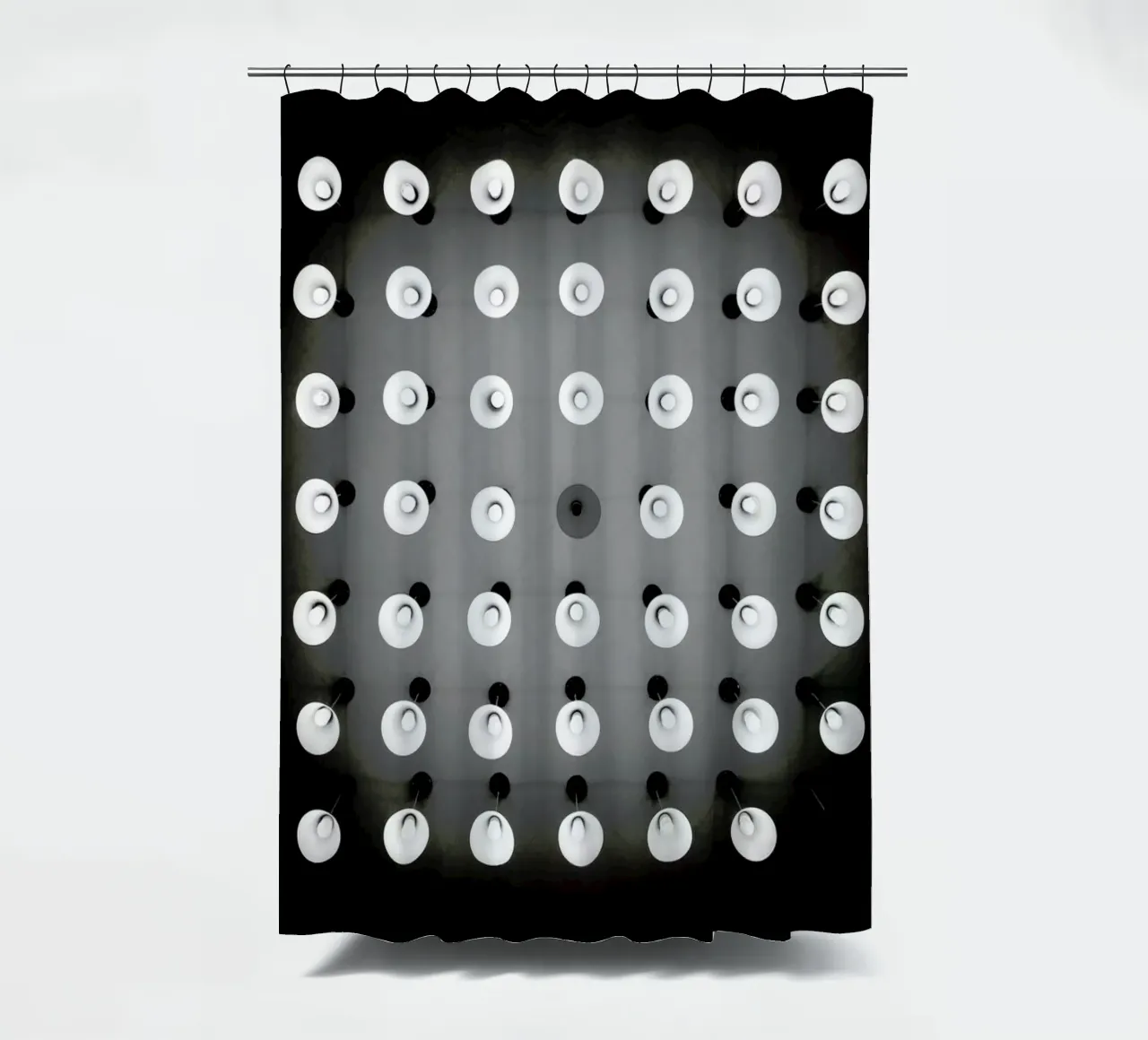 Spots shower curtain by Anja Hebrank Photography