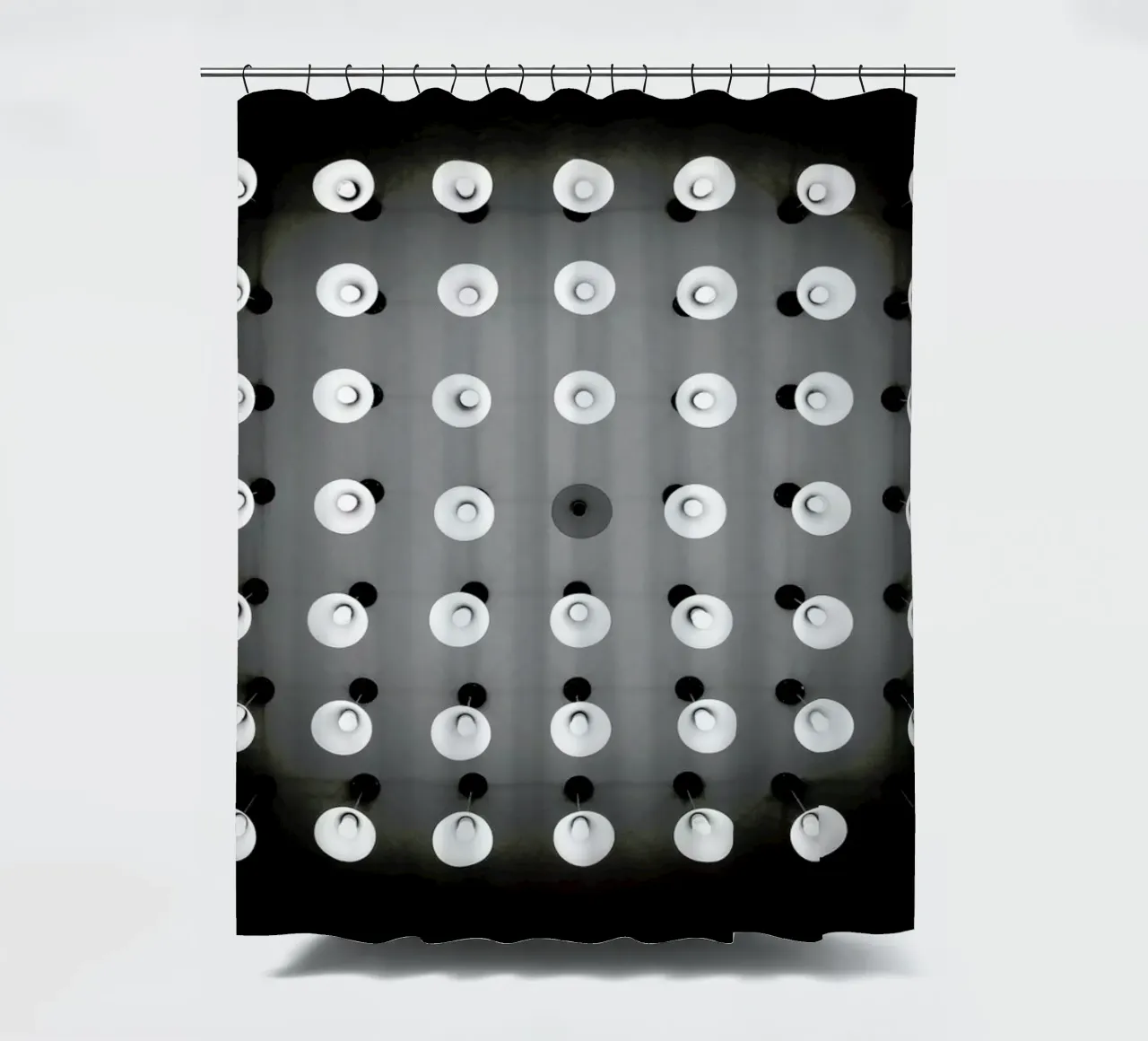 Spots shower curtain by Anja Hebrank Photography