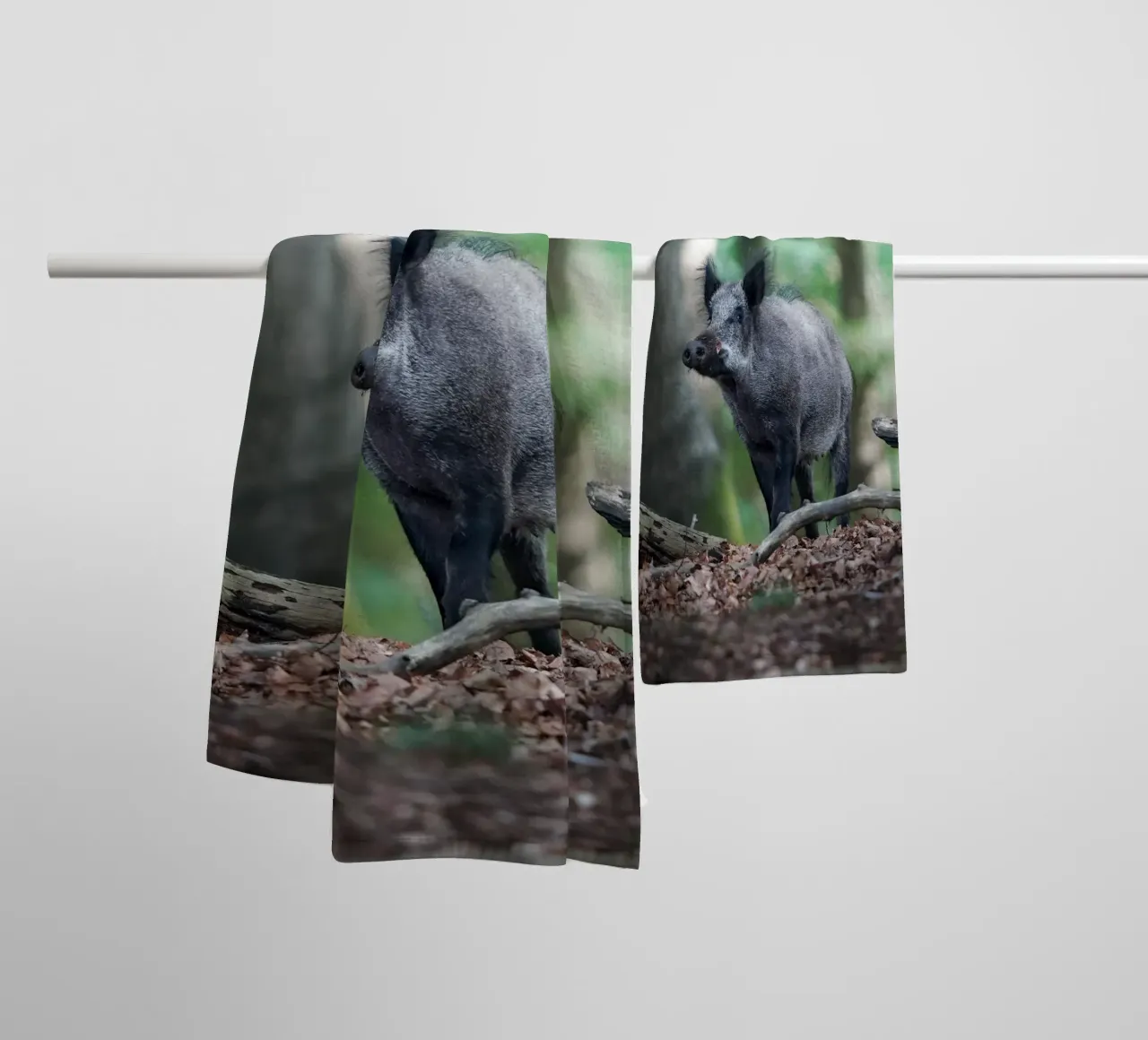 Wildschwein Handtuch von Tom's Wildlife