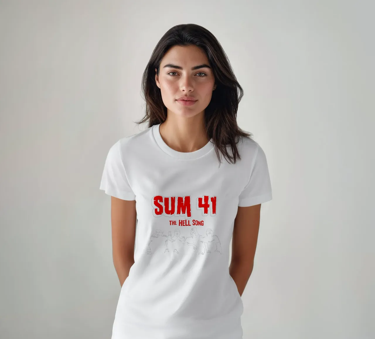 La maglietta classica Hell SUM 41 t-shirt da wonthekey
