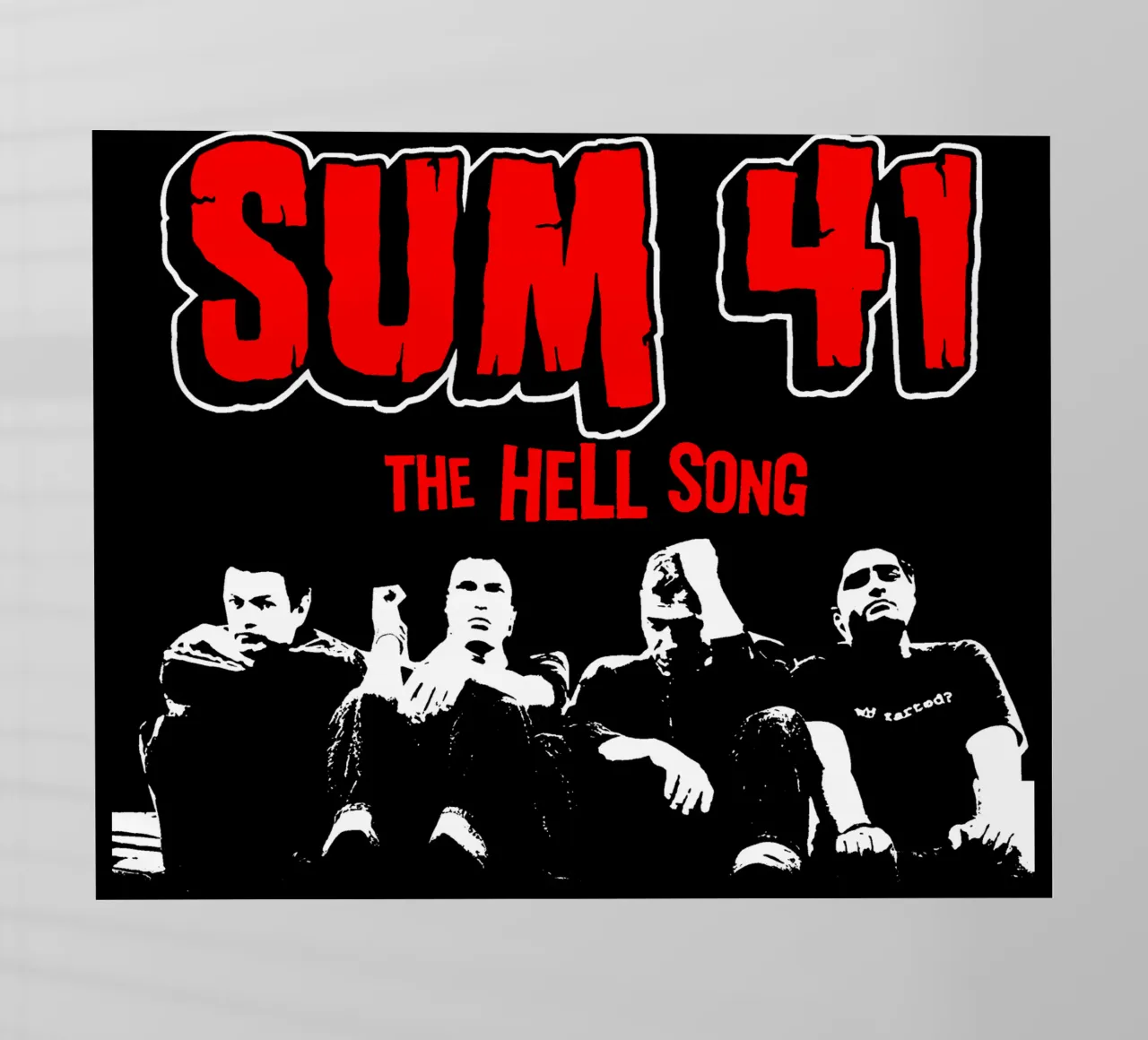 La maglietta classica Hell SUM 41 pellicola backlit da wonthekey