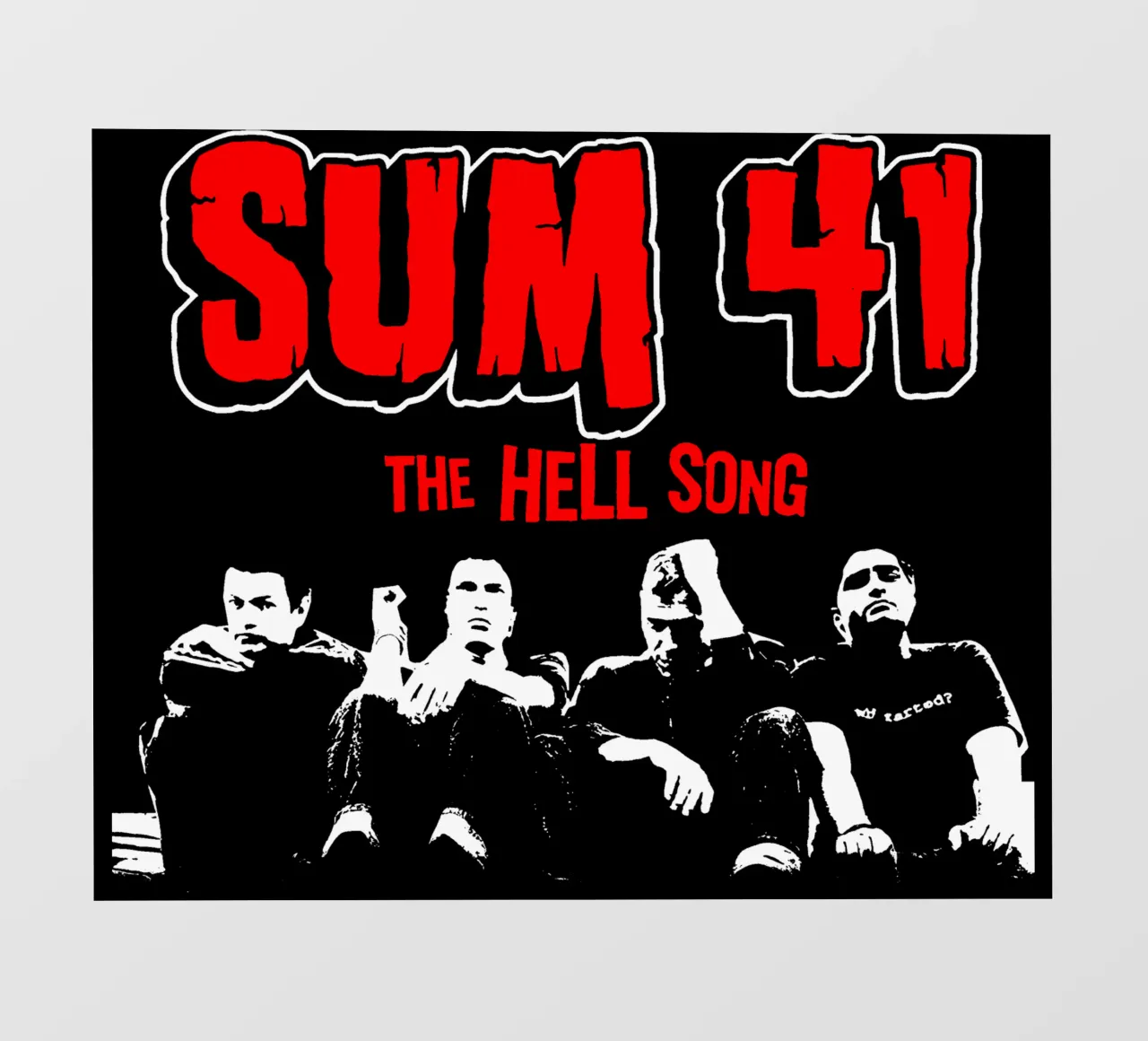 La maglietta classica Hell SUM 41 pellicola backlit da wonthekey
