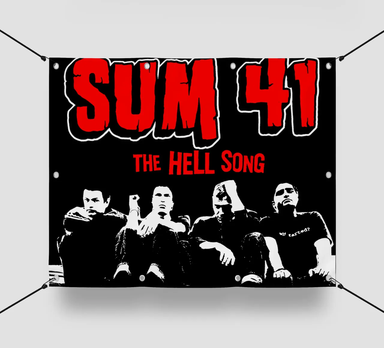 La maglietta classica Hell SUM 41 telo in pvc da wonthekey
