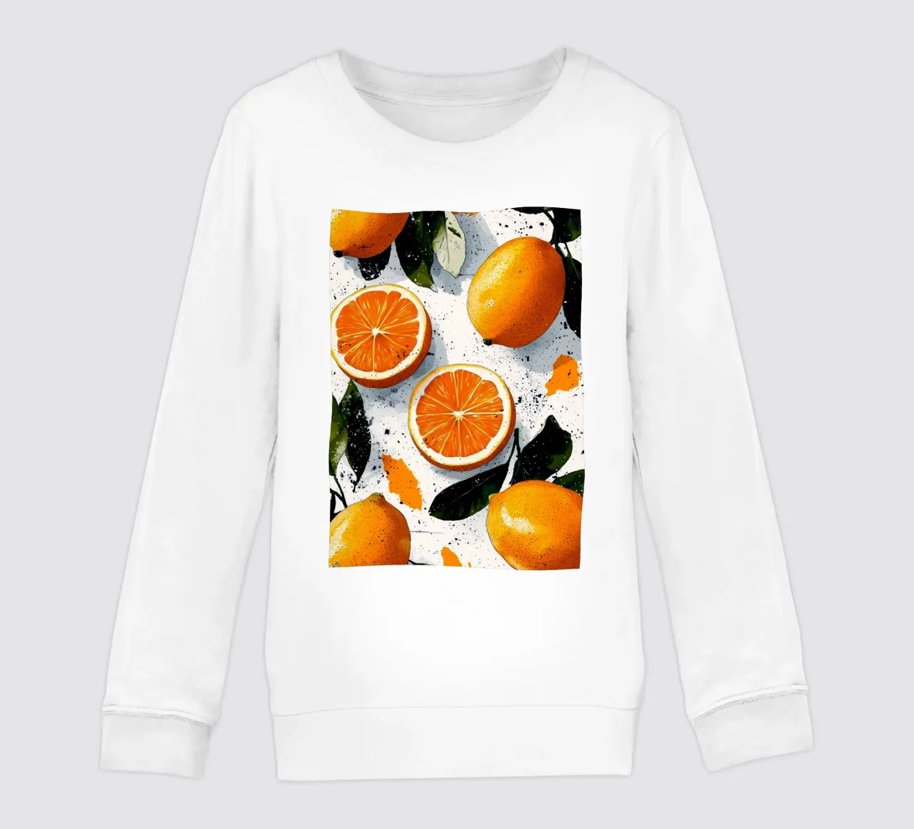 Oranges kids sweatshirt by Justyna Jaszke JBJart