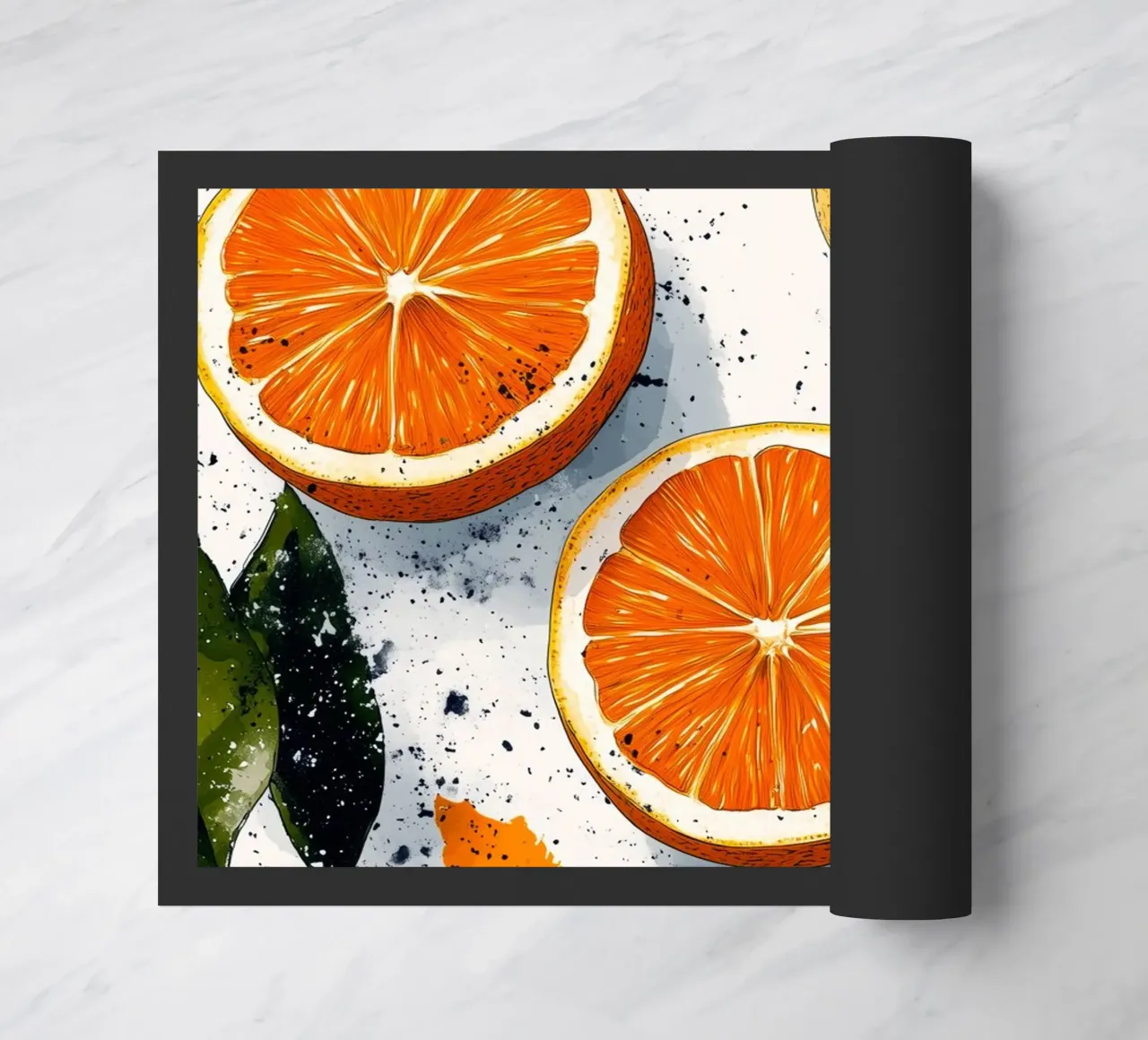 Oranges doormat by Justyna Jaszke JBJart