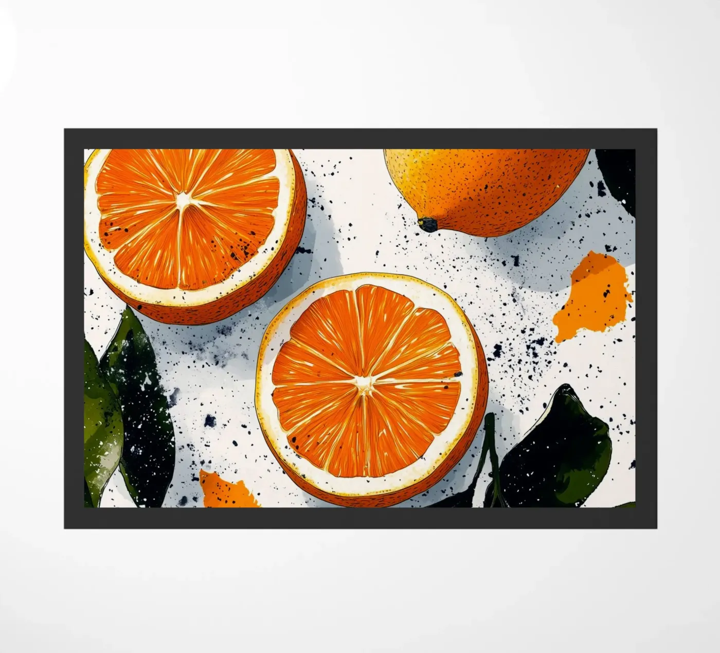 Oranges doormat by Justyna Jaszke JBJart