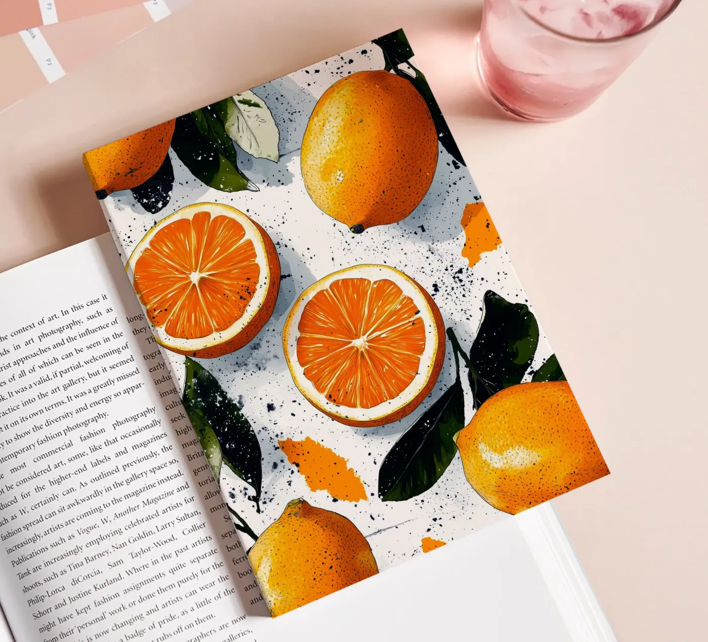 Oranges notebook by Justyna Jaszke JBJart