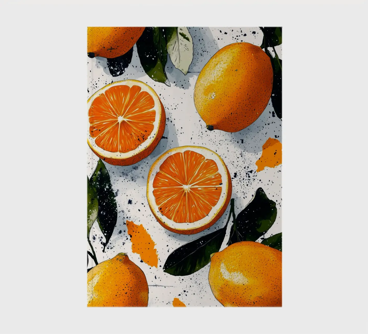 Oranges notebook by Justyna Jaszke JBJart
