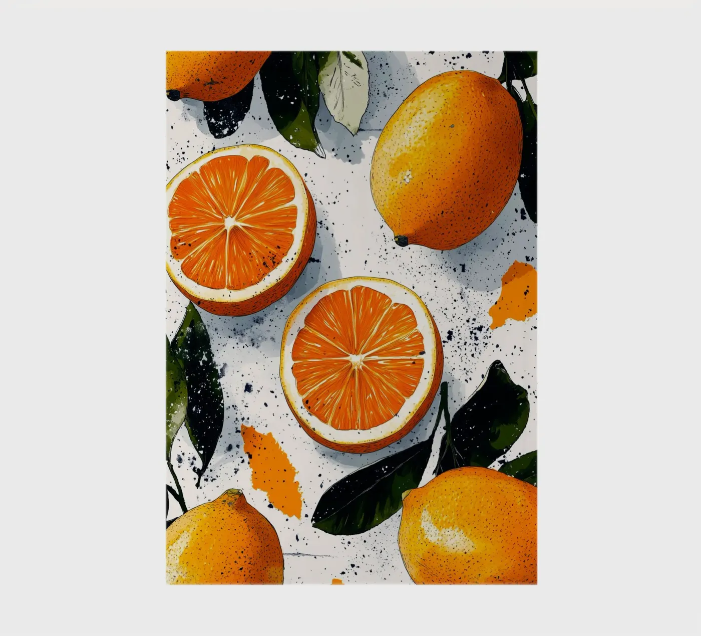 Oranges notebook by Justyna Jaszke JBJart