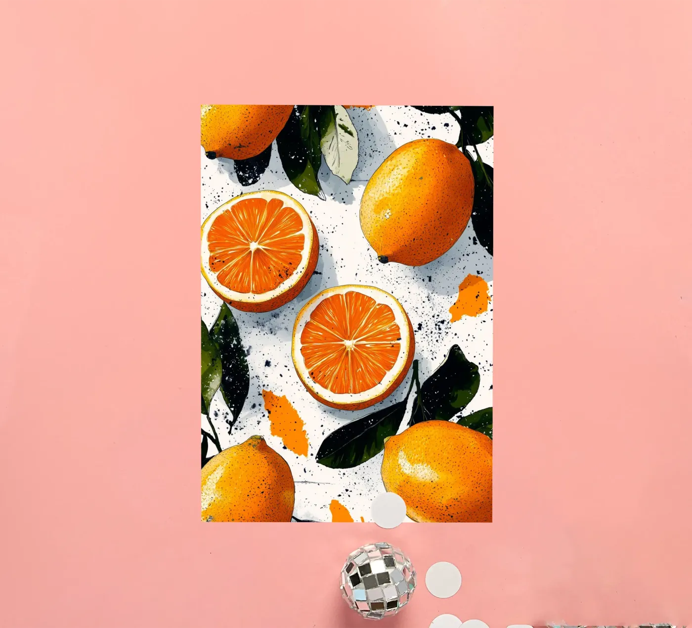 Oranges sticker by Justyna Jaszke JBJart