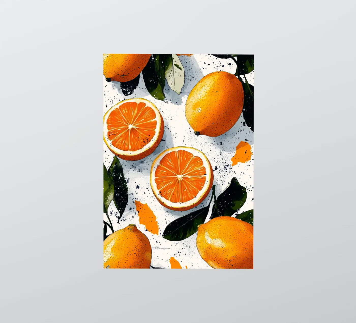 Oranges sticker by Justyna Jaszke JBJart